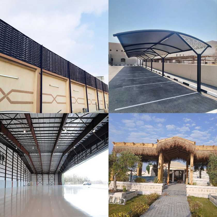 مظلات وسواتر و هناجر وبرجولات وبديل الخشب